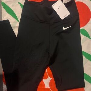Nike womens Black Leggings with White nike logo